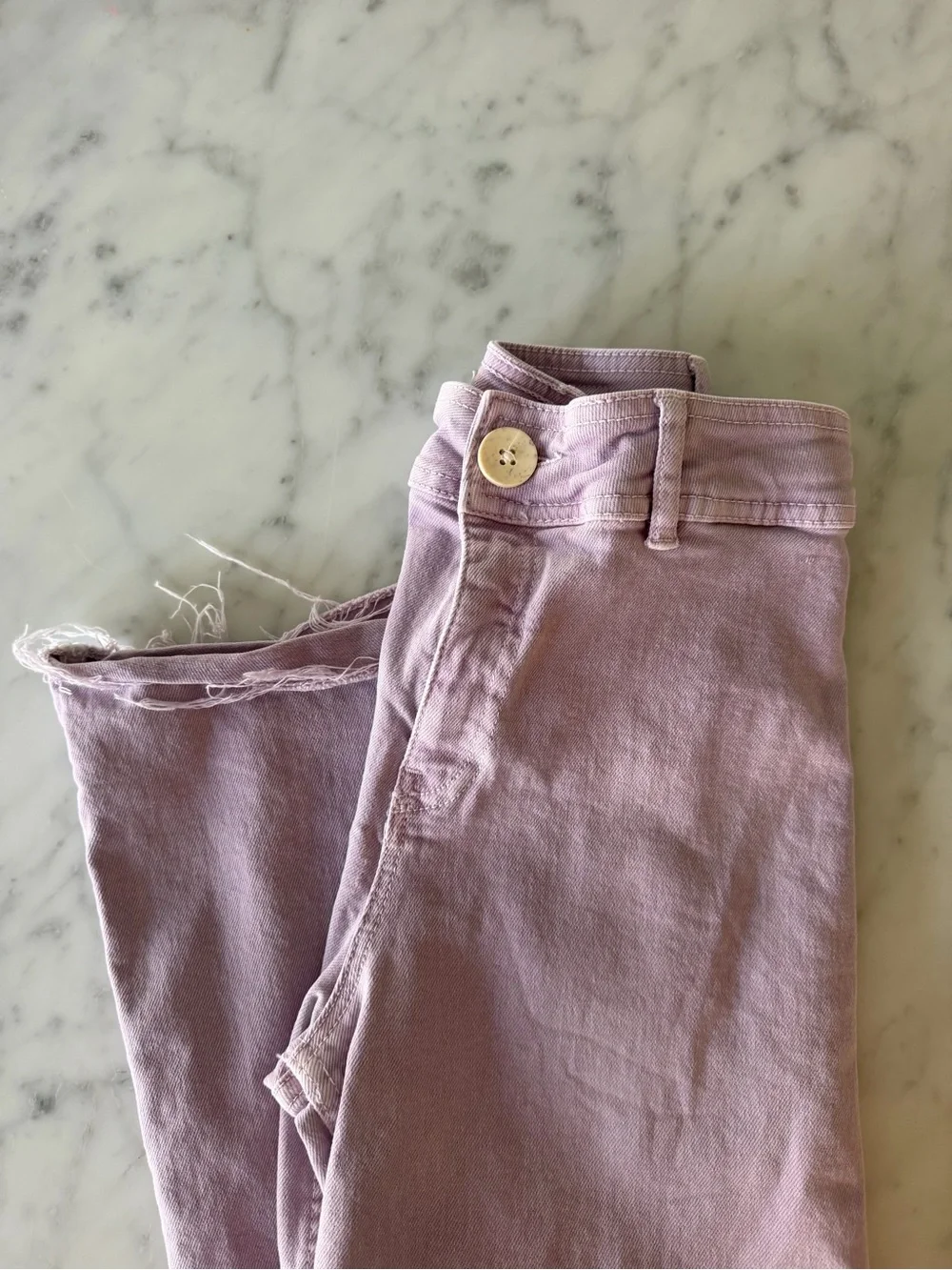Zara Lavender and Light Gray Jeans